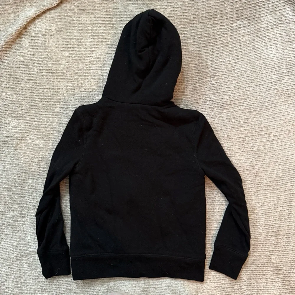 Gap Kids Sherpa-Lined Zip Hoodie Sweatshirt‎ Size M (8) Rainbow Pastel Sequins